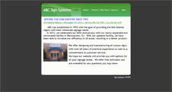 Desktop Screenshot of abcsignsystems.com